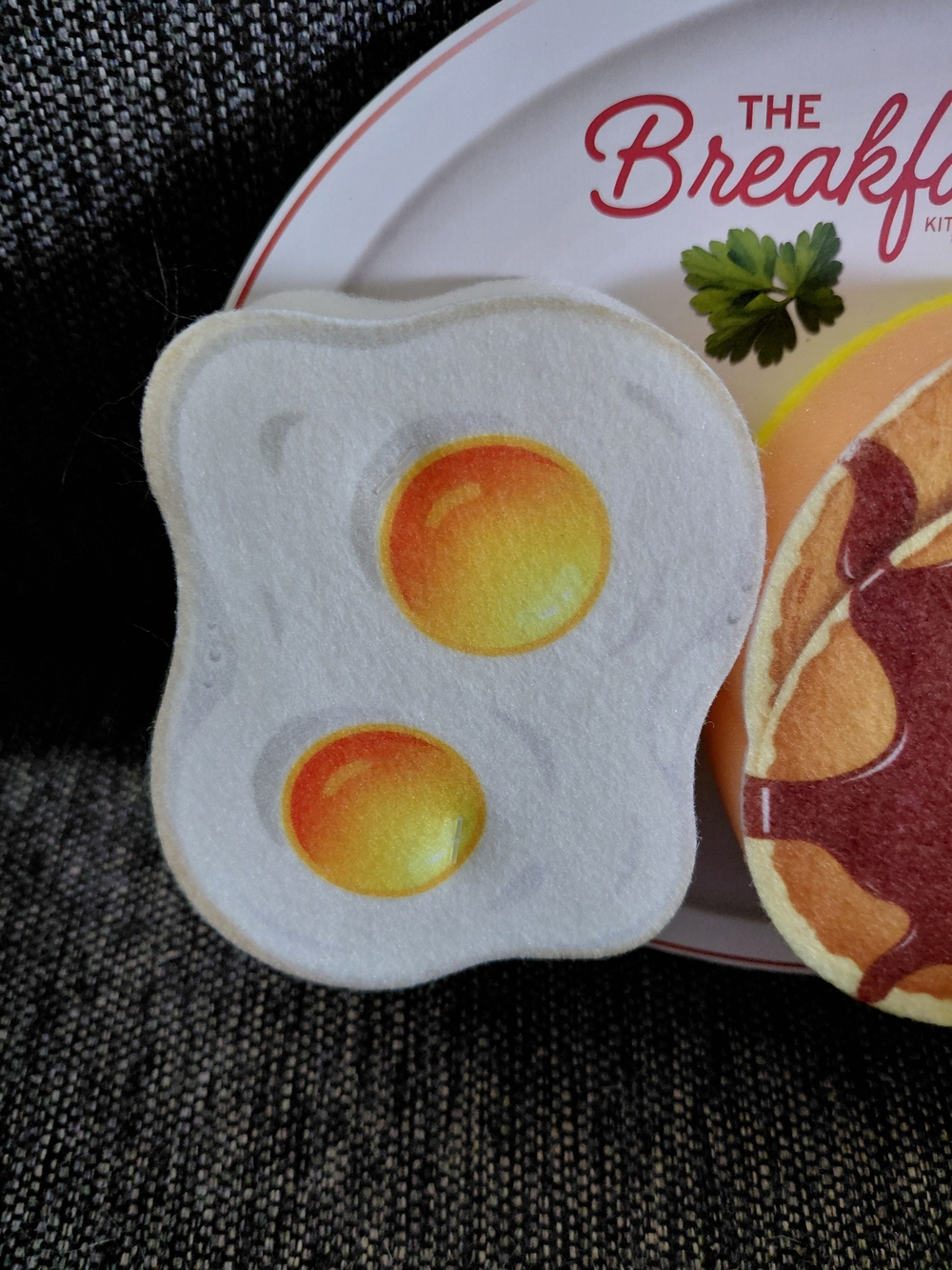 Breakfast Scrub Kitchen Sponge Set - White, Yellow, Brown, Red, Orange - Picture 3 of 5